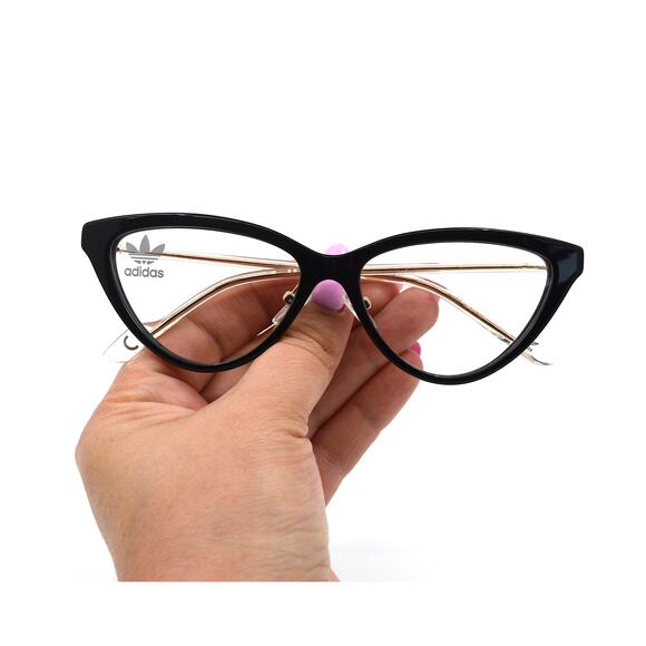 Adidas AOK006O.092.120 Eyeglasses – Black Frame with Gold Temples - Picture 8 of 9